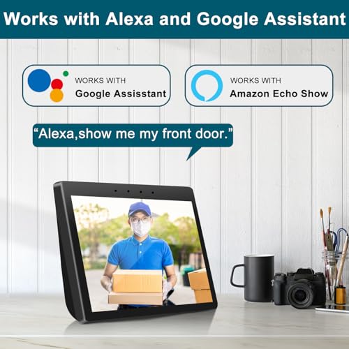 Wireless Video Doorbell Camera with Chime 1080P HD Smart Video WiFi Door Bells with Camera PIR Motion Detection Night Vision 2-Way Audio Battery Powered Work with Alexa Support SD Card & Cloud Storage - Image 6