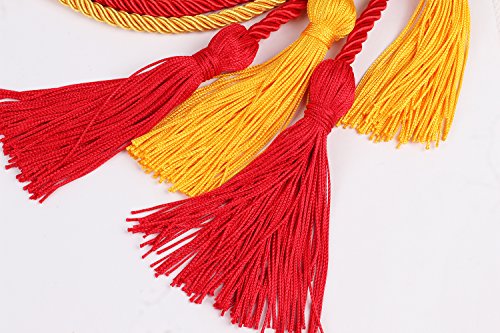 Image of Double Graduation Honor Cords - Red and Gold,68 inch Long