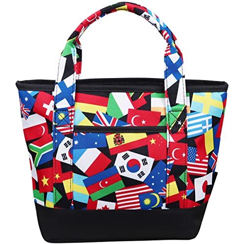 AZROF アズロフ ラウンド小物 ラウンドミニトートバッグ フラッグブラック 260