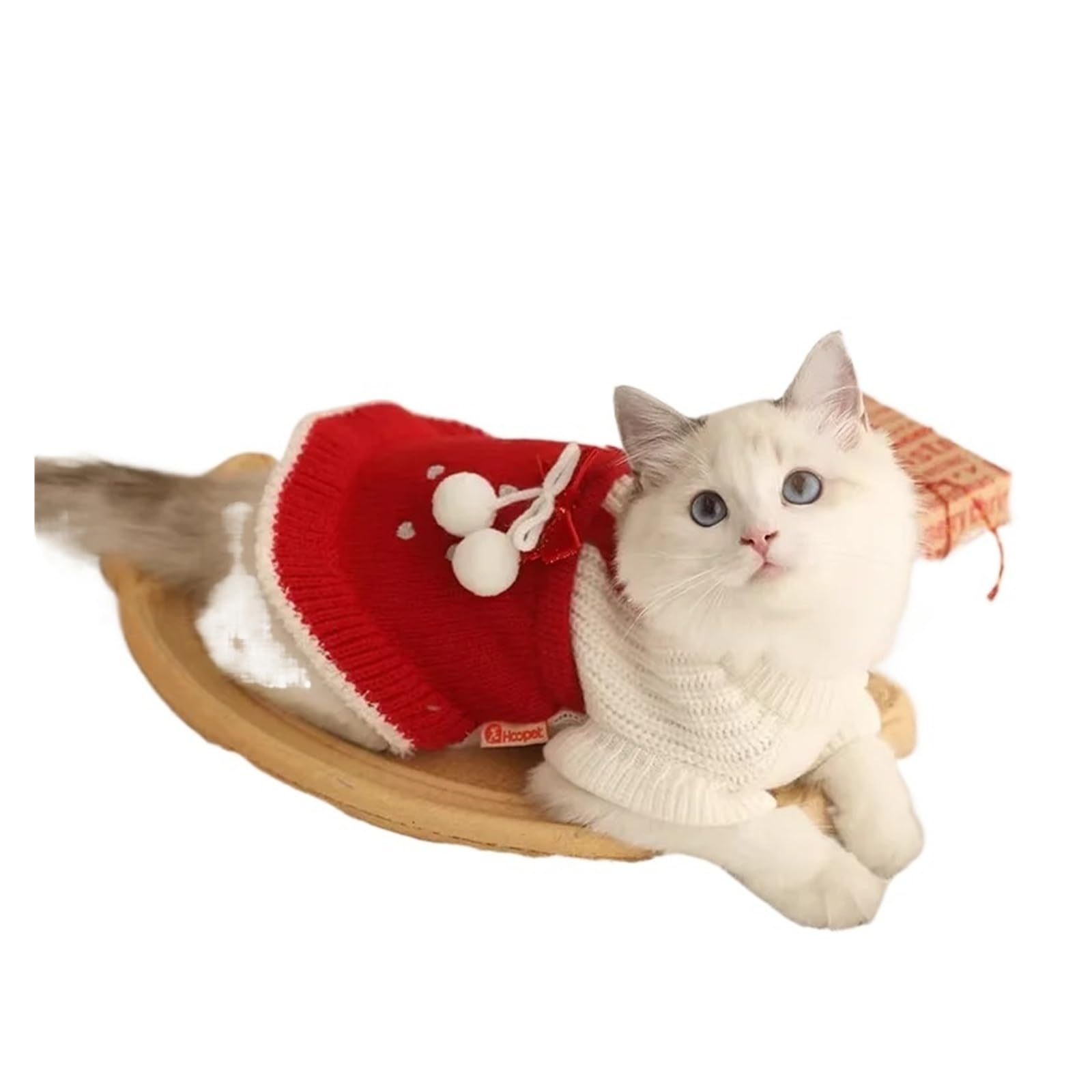 HOOPET-Ropa for Gatos Muppet, suéter navideño de Devon, cálido, anticaída, for otoño e Invierno(XL)