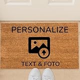 Wanapix | Zerbino Personalizzato con Texto e Immagini | Fibra Di Cocco Con Testo Libero | ...