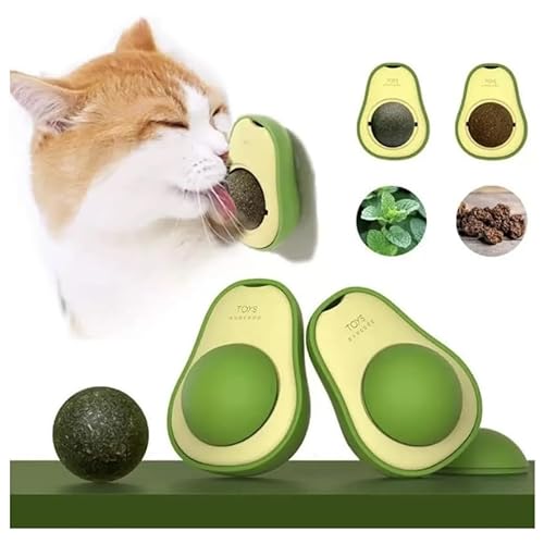 Brinquedo Interativo para Gatos em Formato de Abacate com Catnip Natural - Nepeta cataria para Felic
