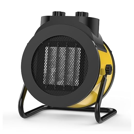 AEscod Space Heater, 1500W Electric Heater with 90° Adjustable Angle, Overheat Protection, Heater for Garage Office Indoor Use