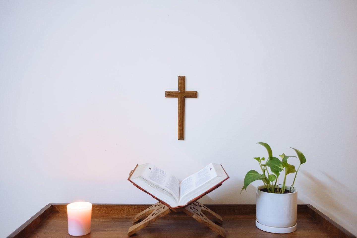 Cross wood,Teak Wood, Wooden for wall hanging, prayer or holy home, Cross for Main Door Entrance,20 cm 2