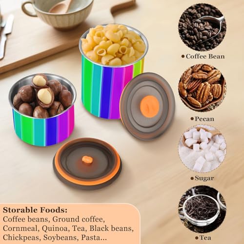 Envase hermético para café 500 ml acero inoxidable ATTX miniatura 5