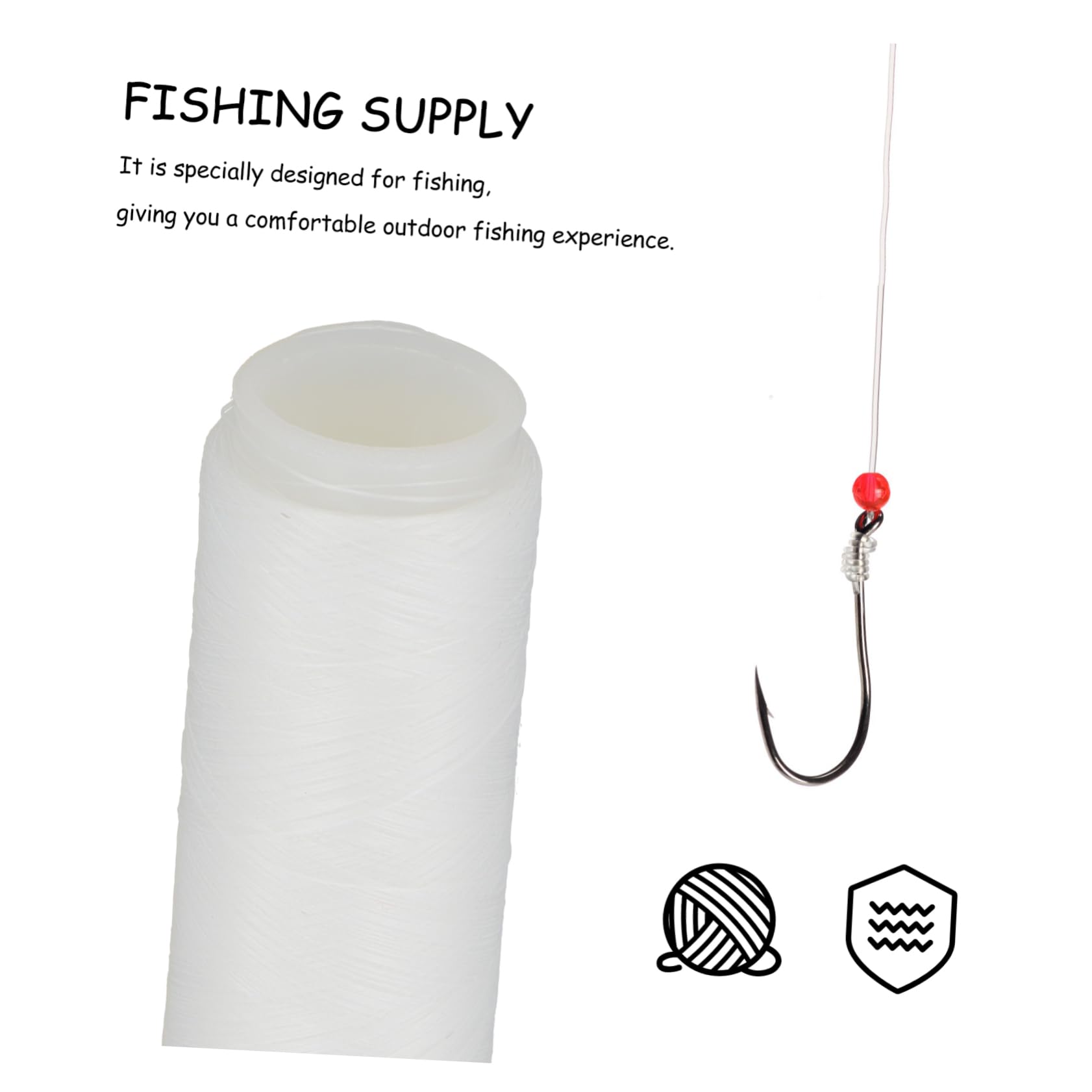 HEMOTON Compact Lightweight Nylon Fishing Wire 2 Rolls Skid-Proof for Fishing Enthusiasts