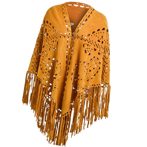 Écharpe poncho femme à pompons : grand plaid chaud et doux pour l'hiver
