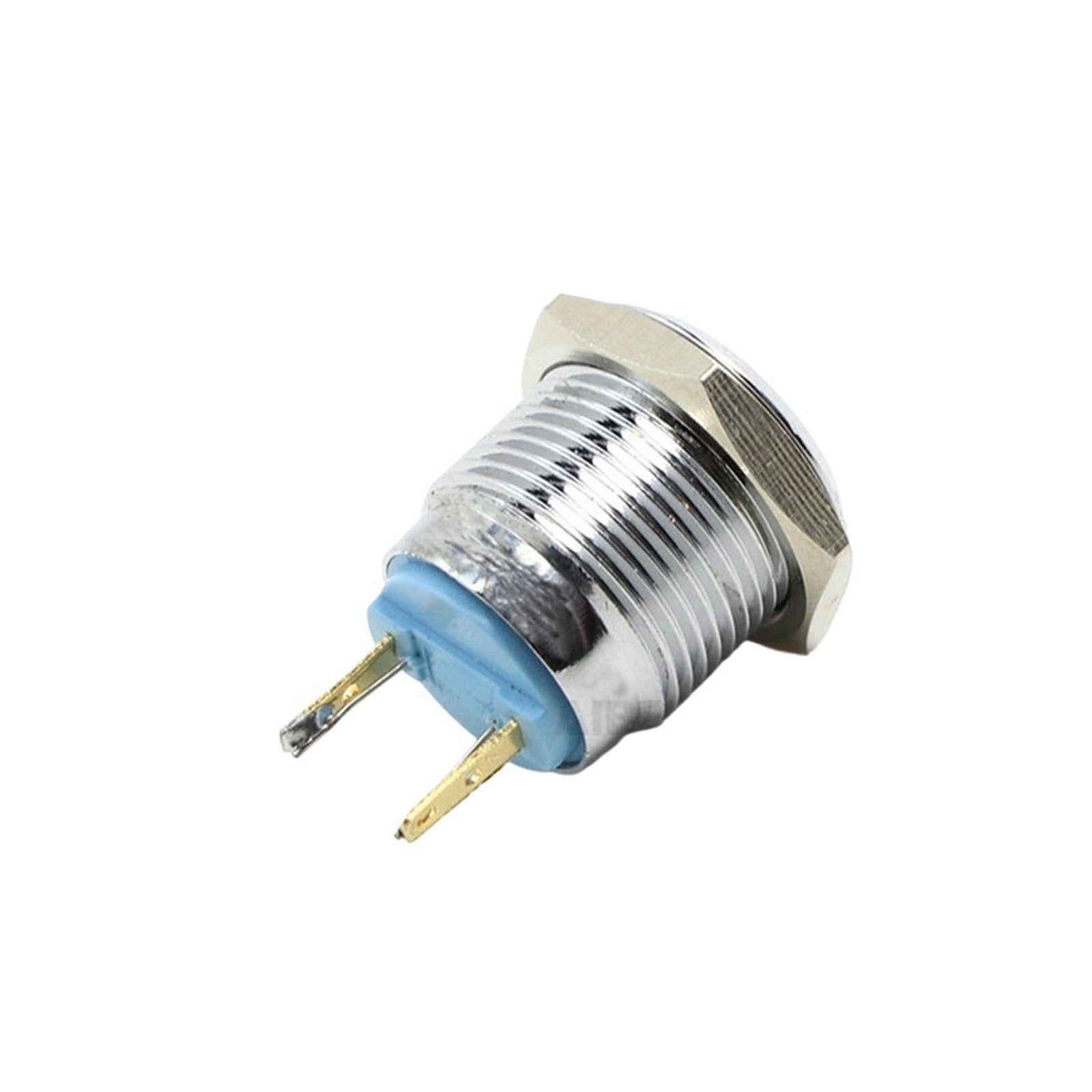 10 x 16mm wklęsła głowica LED wskaźnik LED, metalowe przemysłowe światło sygnałowe, 3-220 V AC/DC z 2-pinowym terminalem lutowniczym (zielone światło, 12-24 V)