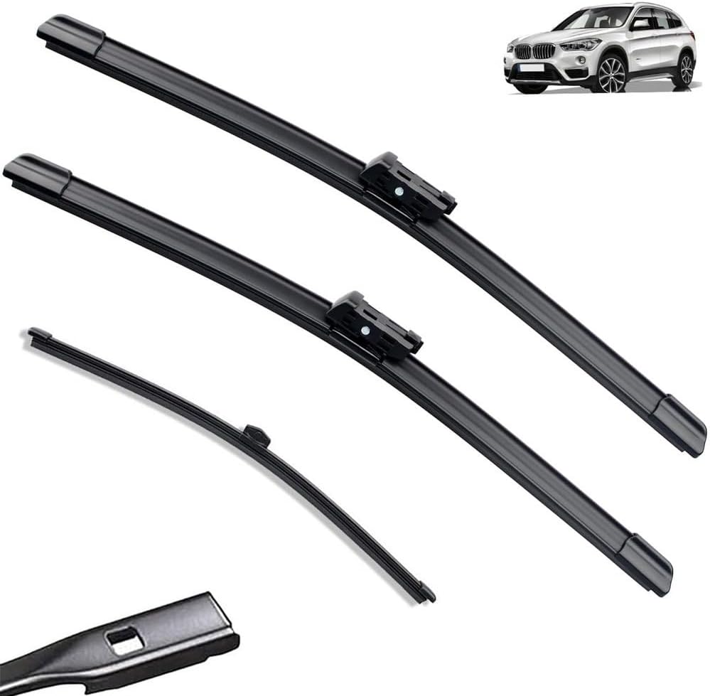 Compatible with BMW X1 F48 2015-2020 26"+16"+14" Front Rear Wiper Blades Brushes Cutter Accessories 2015 2016 2017 2018 2019 2020