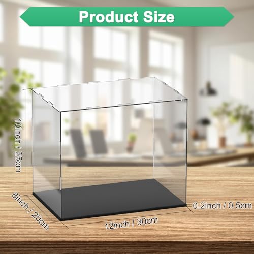 M METERXITY Clear Acrylic Display Case, 12 x 8 x 10 Inch Assemble Clear Acrylic Display Box Dustproof for Action Figures/Model/Statues/Collectibles/Doll/Toys/Home Storage by M METERXITY - Used condition - Image 3