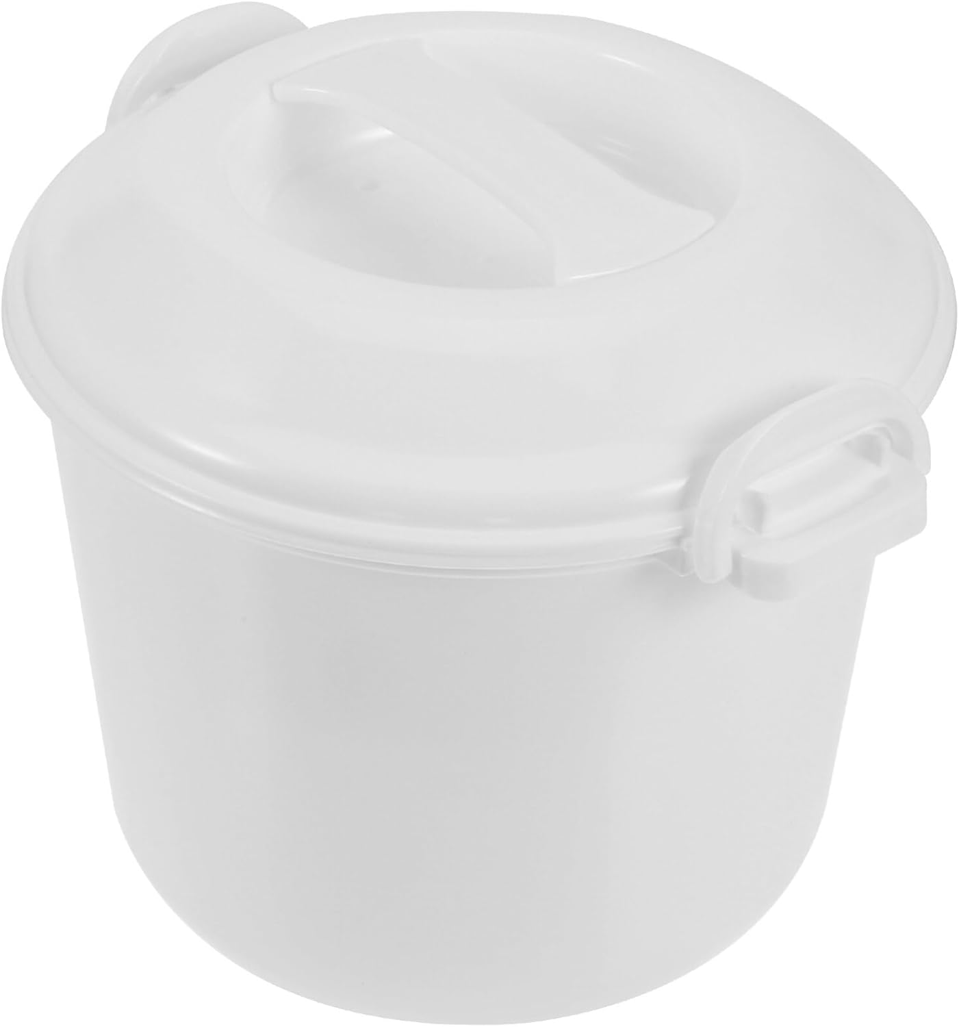 IMIKEYA 1 Set Microwave Rice Cooker Mini Rice Cooker Portable Pasta Cooker Food Pot for Cooking Soup Rice Stews and Oatmeal White 3L