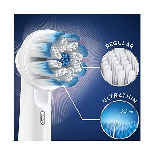 Oral-B Sensitive Clean Aufsteckbürsten für elektrische Zahnbürste, 8 Stück, sanfte Zahnreinigung, ultra-dünne Borsten… – Bild 4