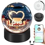 Batterie intégrée et affichage n'importe où : cette lampe boule en forme de boule à mémoire comprend une longue durée de vie avec une batterie intégrée de 1000 mAh, mise à niveau à 4 Go de mémoire pour stocker plus de photos et de vidéos. Insérez et affichez facilement cette lampe en cristal de style boule à neige lumineuse sur les bureaux, les tables de chevet, les étagères ou les sites de vacances. Que ce soit comme lampe de chevet, affichage cadeau ou festif, le design LED sphères transparentes s'adapte sans effort à un usage quotidien et aux moments spéciaux.