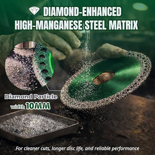 Image of 10 Pack 4.5 Inch Indestructible Disc for Grinder 7 /8 inch, Indestructible Disc 2.0 - Cut Everything in Seconds -Multi Material Cutting Blades, Industrial Grade Grinding Discs