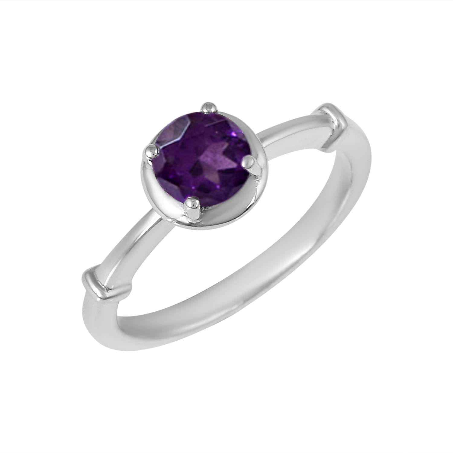 SILCASA Amethyst Gemstone 925 Sterling Silver Solitaire Ring | Elegant Purple Stone Ring | Fine Sterling Silver Ring for Everyday Wear or Special Occasions SZ-15 (B0DGXJ9CD9) Amazon Price History, Amazon Price Tracker