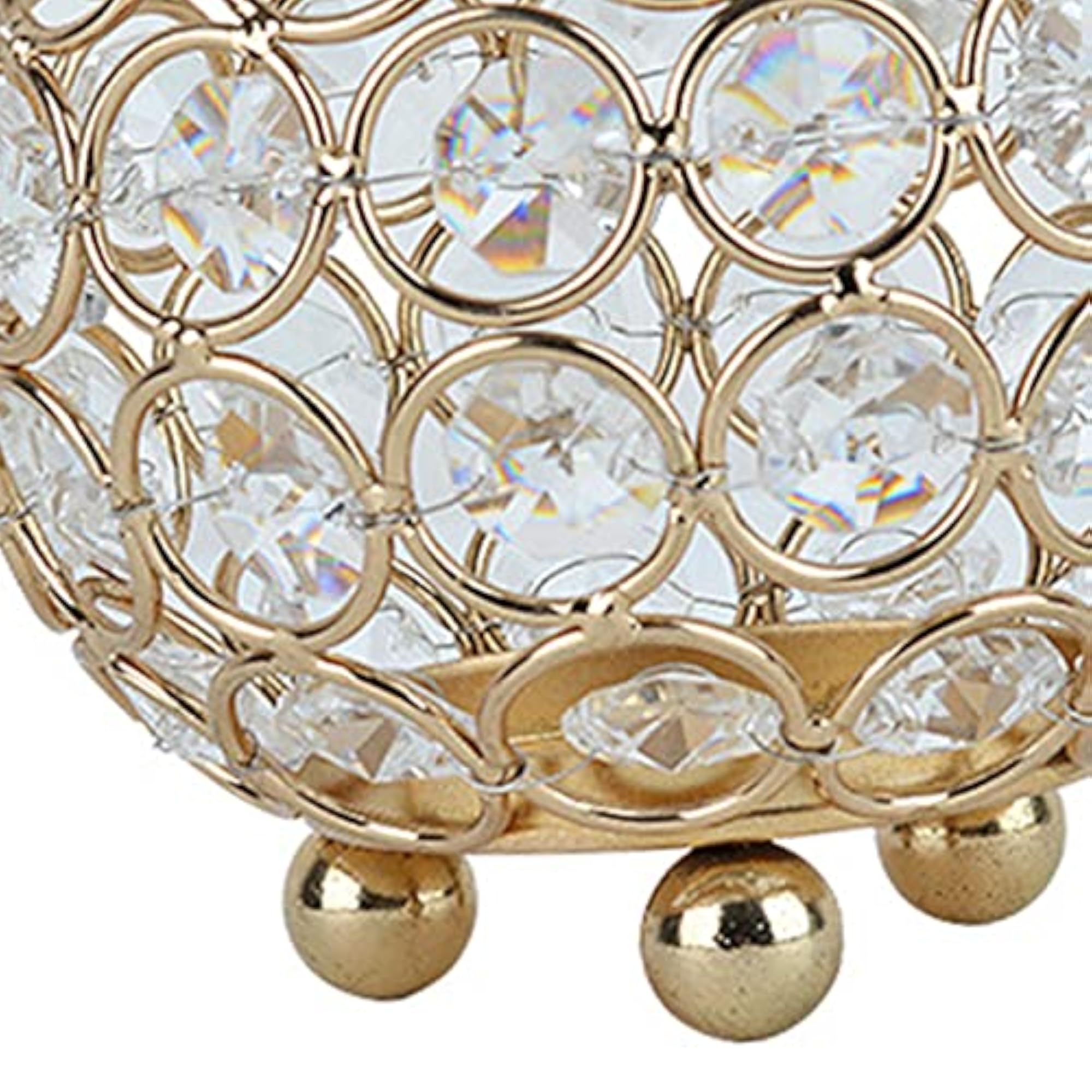 Romantic Crystal Candle Holder Tea Light Candlestick
