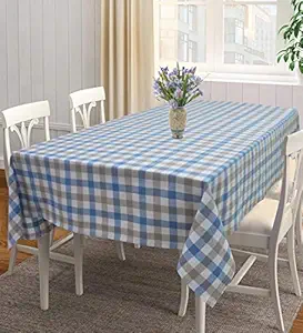 AIRWILL, 100% Cotton Self Designed 4 Seater Table Cloth, Pack of 1 pc.