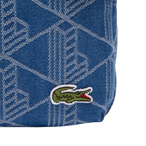 Lacoste Unisex Denim Monogram Crossover Bag, Mono Jacquard Denim, One Size4