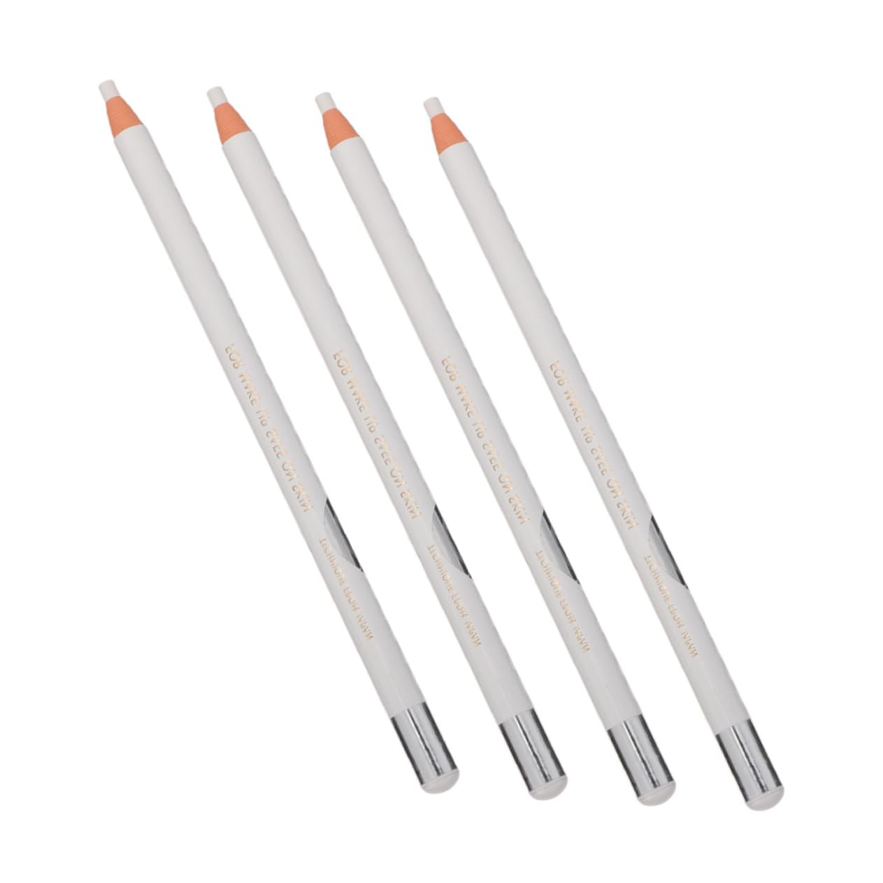 FOMIYES 4pcs Multi-function Eyeliner Set White Eyebrow Pencil Makeup Eyeliner Tool