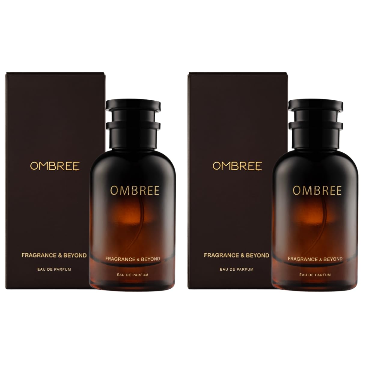 Fragrance & Beyond Ombre Eau de Parfum for Men 100ml Each – Imported French Perfume with Amber, Rose & Leathery Notes-Pack of 2