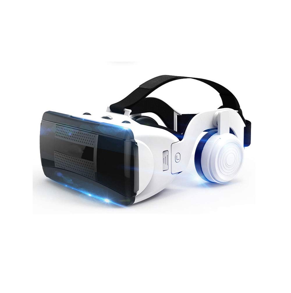 VR Auriculares 3D Gafas Gafas HD Auriculares de Realidad Virtual Compatible con iOS y Teléfono Android Eye Protegido Suave y cómoda Distancia Ajustable para teléfonos 4.7-6.1"