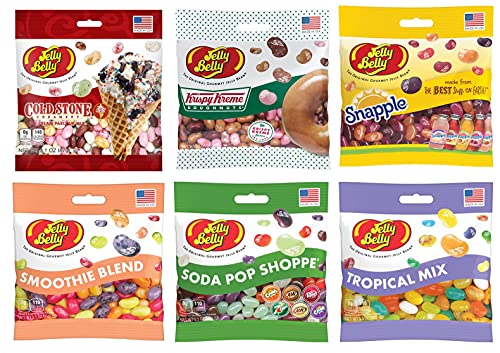 Jelly Belly Jelly Beans Variety Snack Peak Gift Box – Krispy Kreme, Snapple, Tropical, Cold Stone, Soda Pop Shoppe And Smoothie Blend #TOP1