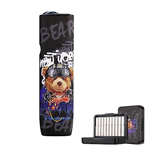 Case Compatible with iQOS Cigarette Case + (Only Compatible with Iluma One) PU Leather Protective Case Heets and Accessories, Cigarette Box Travel Cover Protective Bag