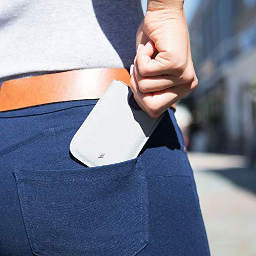 Allocacoc Slim wallet, DesignNest DAX wallet, Cascading pull-tab wallet, Hold upto 6 cards, small wallet, Card holder, Purse (BlueGrey, Microfiber)3