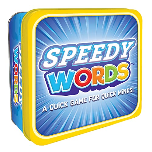 FoxMind Speedy Words Quick Word Game, On The Go Educational Kids and Adult Card Games, 15 Minute Fun...