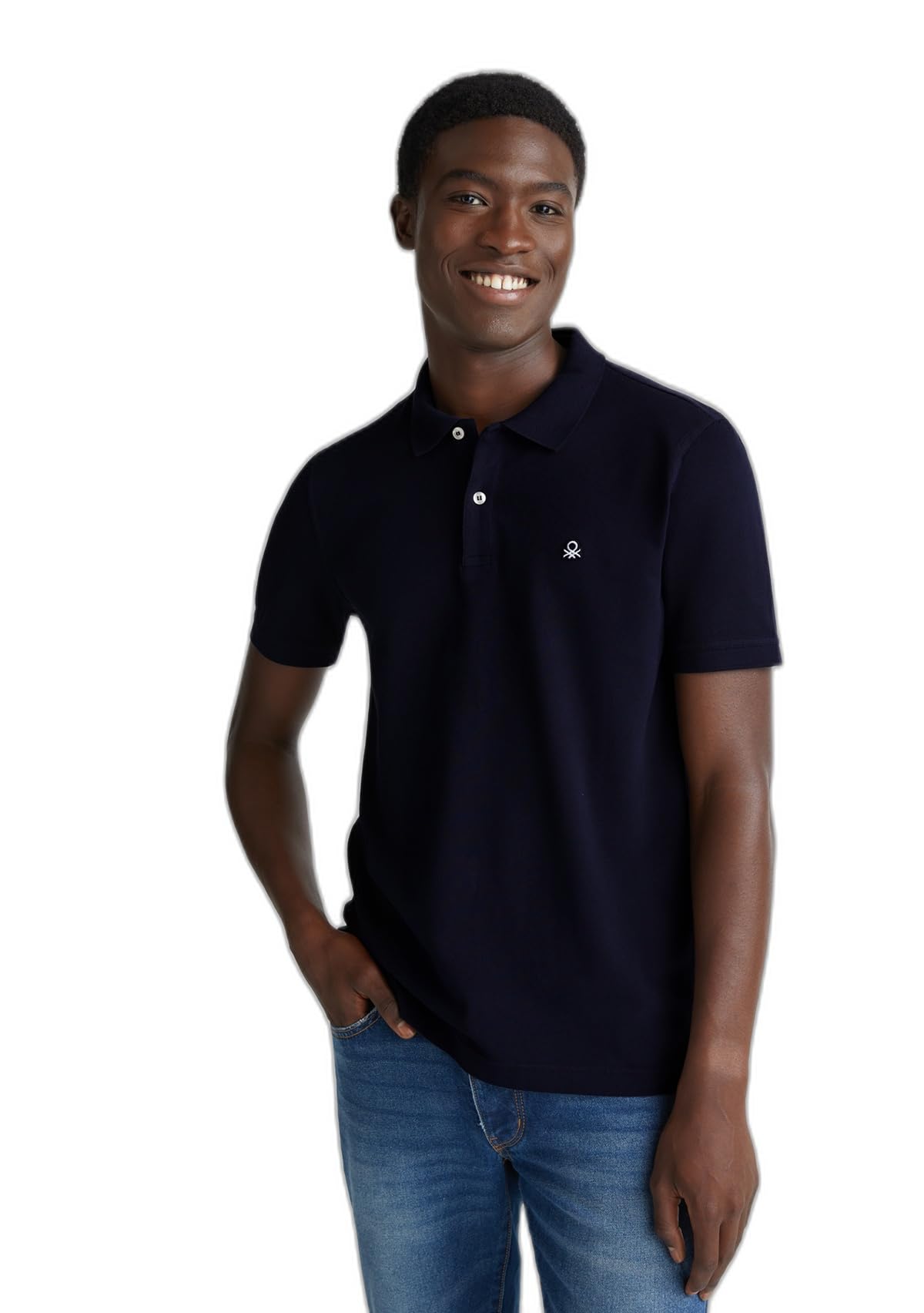 United Colors of Benetton Polo Shirt M/M, Black, XXL