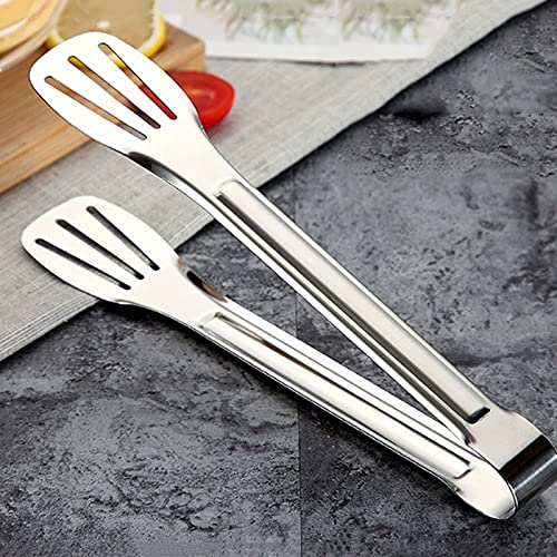 Pinzas de Cocina Pinzas de Acero Inoxidable, para Servir Buffet, pastelería, Barbacoa, tamaño: 29 * 4,8 cm, seguras y duraderas