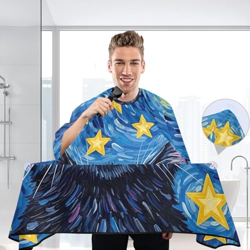 Capa de Corte para Cabello Kigai Starry Night para Hombre miniatura 6