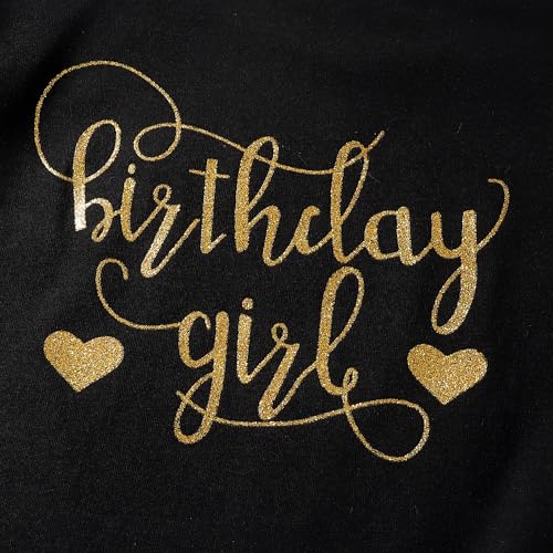 Image of LYSMuch Toddler Girls Long-Sleeve Birthday Outfits Shirt