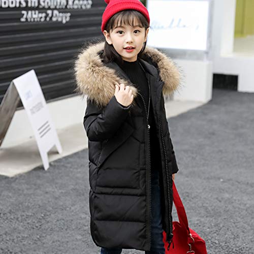 Girls Long Hooded Puffer Jacket Kids Winter Thicken Padded Down Coat Zip Up Fleece Fall Winter Jackets Outerwear Clothes2
