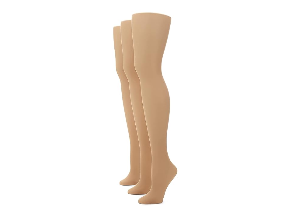 No Nonsense Women's Great Shapes All Over Shaping Tight (Beige Mist - 3 Pair Pack) Hose