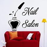Ditooms Wall Decals Bottle of Nail Polish for Beauty Manicure Salon Spa Decor Home Decor Vinyl Stick