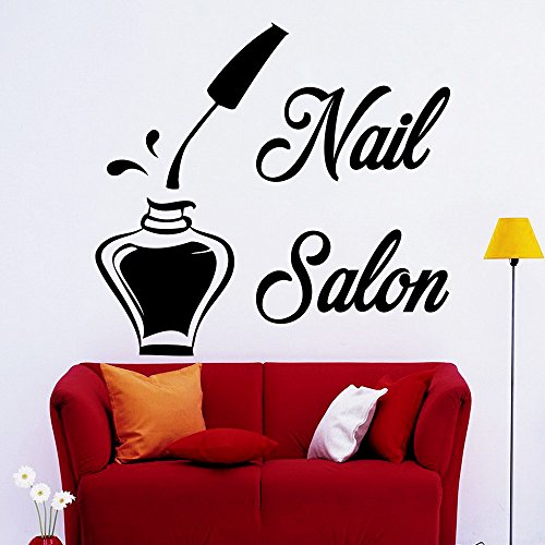 Ditooms Wall Decals Bottle Of Nail Polish For Beauty Manicure Salon Spa Decor Home Decor Vinyl Sticker Art Interior Design #TOP8