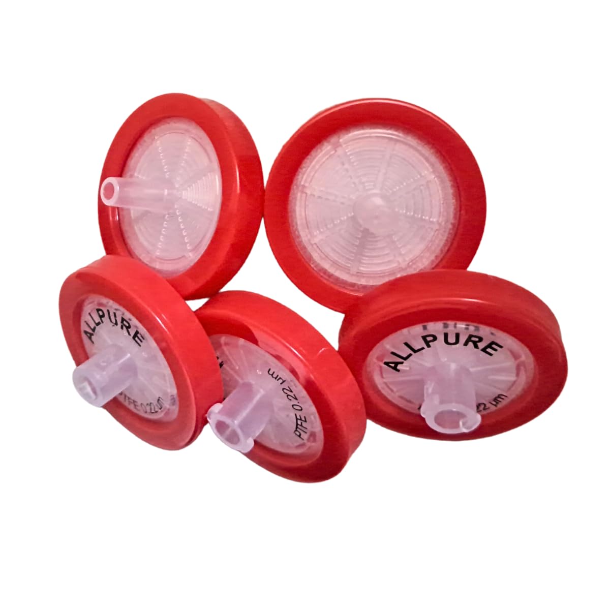 AANIJ® All pure Syringe Filter Hydrophobic PTFE Membrane Disc, 0.22 μm Pore size 25 mm Diameter, PP Housing, Non-Sterile Pack of 10 - Image 5 thumbnail