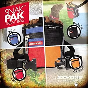   EzyDog-SnakPak-Wearable-Dog-Treat-Bag-Training-Pouch-with-Belt-Orange