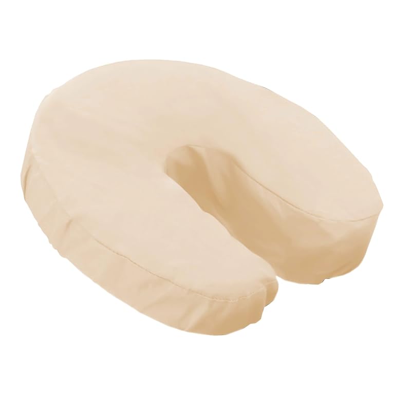 LONDON LINENS Capas para Apoio Facial de Macas de Massagem em Microfibra, Natural, Pacote com 4