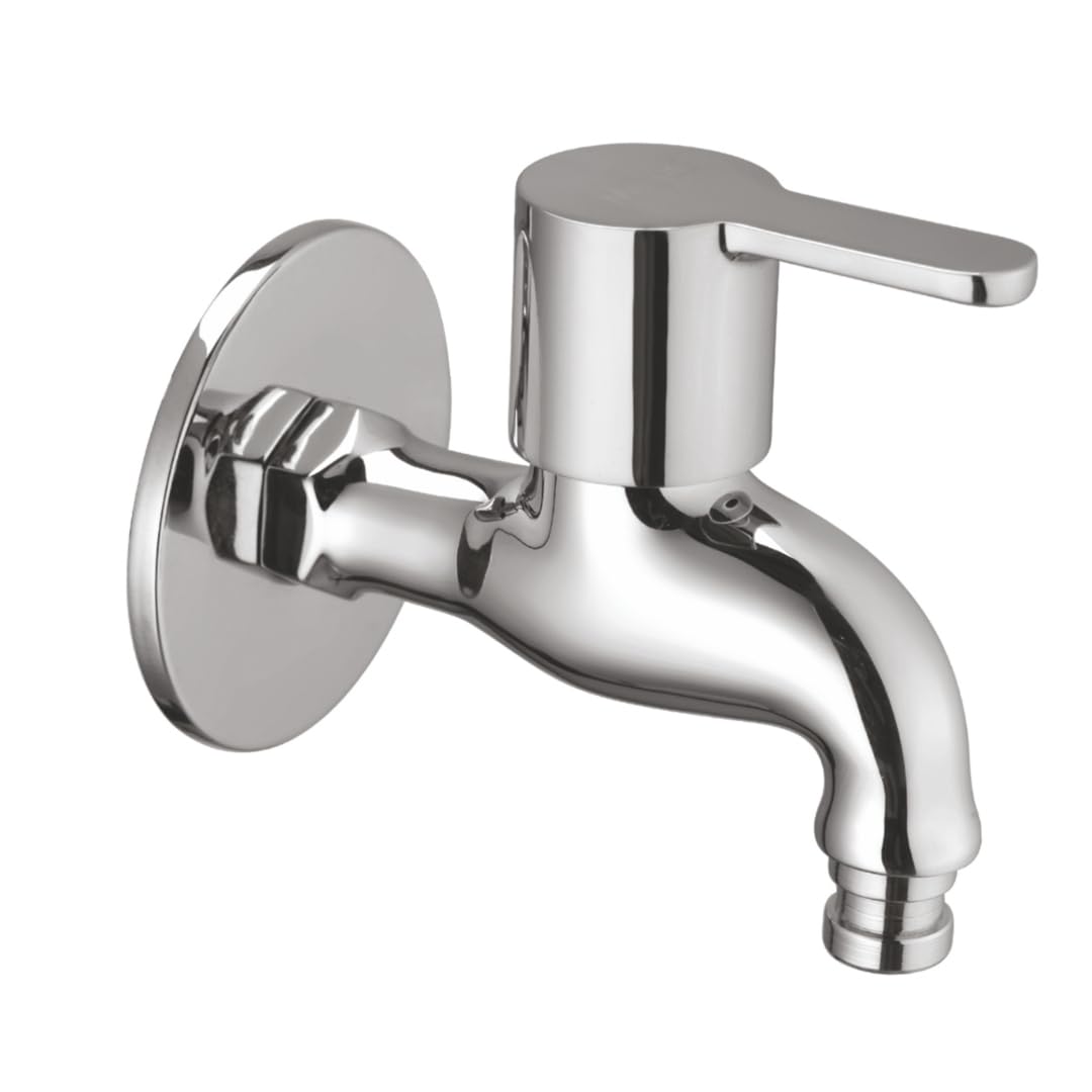 Maipo Jio Chrome Finish Bib Cock Washing Machine Tap with Wall Flange & Foam Flow|Wall Mounted Quarter Turn Brass Faucet|Washing Machine Cock Tap|Rust Resistant Mirror Finish-image-35