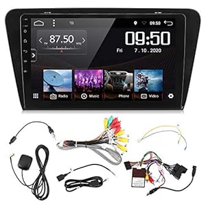 aqxreight – Autonavigatie, 10in Bluetooth 5.0 1080P HD Auto GPS-navigatie Aanraakscherm Geschikt voor Octavia 2015-2019