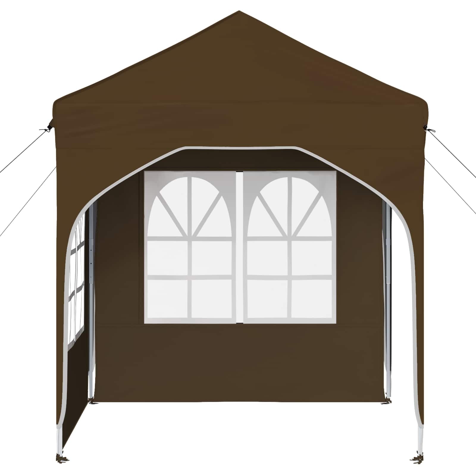 Tienda de campaña para jardín al aire libre, tienda de fiesta emergente, 192 x 192 x 245 cm, color gris