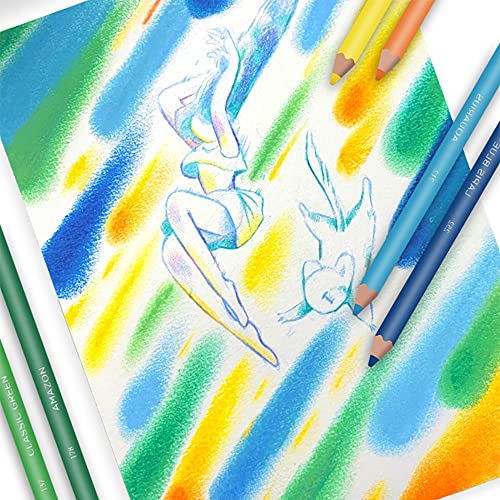 Wanshui 520 Colored Pencils - 520 Vibrant Colors No Duplicates Premium Soft Core Pre-Sharpened Colored Pencils Set For Artists Beginners, Drawing, Sketching, Shading #TOP7