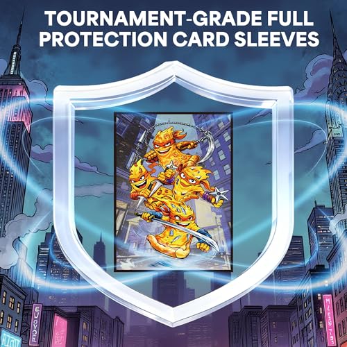Image of Kabinka MTG Card Sleeves-Turtles 100 Standard Size Pack Clear Front & Matte Finish Back MTG Sleeves for Magic The Gathering TCG