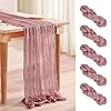 Cheesecloth table runner 10ft dustypink table runner boho gauze fabric table runner for baby showerbridal shower decorationswedding thanksgivingchristmas birthday decor6 pack 35×120  urban country home decor