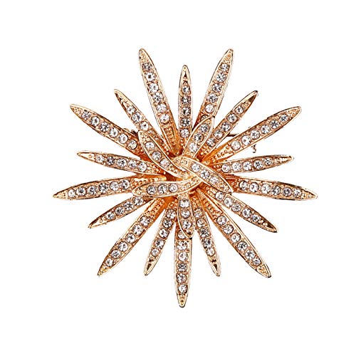 Image of Pearl Diamond Brooch Pins for Dress Sweater Scarf, Wedding Party Decoration Birthday Christmas Gift