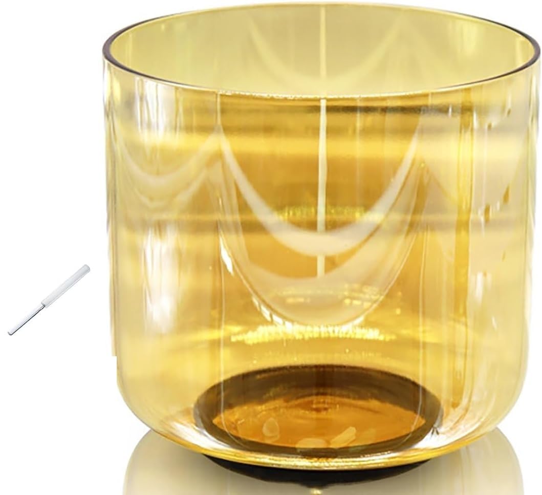 Alchemy Crystal Clear - Set di campane tibetane in cristallo, 6 pollici, 432 Hz, per guarigione del suono e meditazione, preghiera, antistress, per principianti e professionisti (Note)