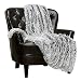 Chanasya Shaggy Longfur Faux Fur Throw Blanket - Fuzzy Lightweight Plush Sherpa Fleece Microfiber Blanket - for Couch Bed Chair Photo Props (50x65 Inches) Grey