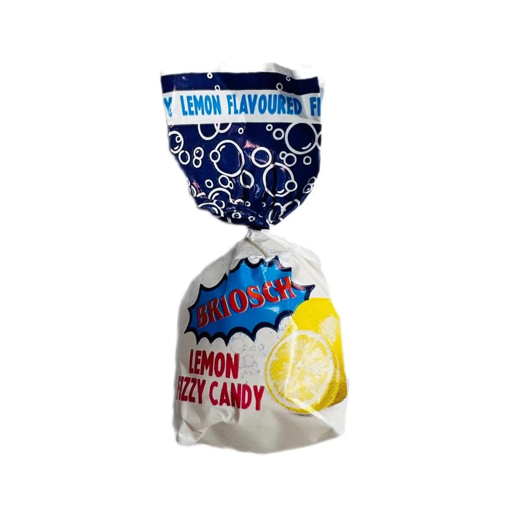 Brioschi Lemon Flavored Effervescent Fizzy Digestive Italian Candies (2.2 lbs BULK)